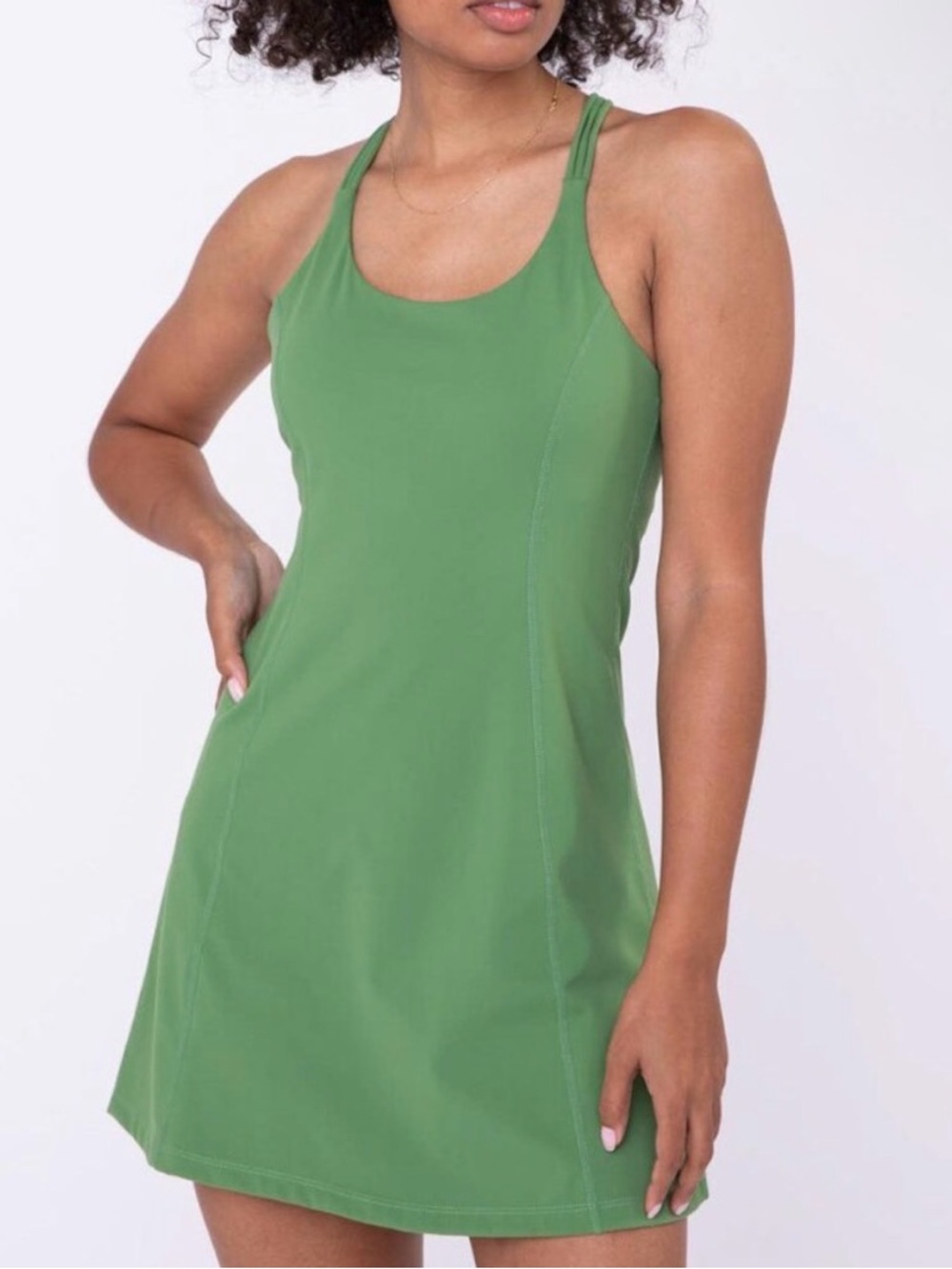 Mono B Macrame Racerback Athletic Dress